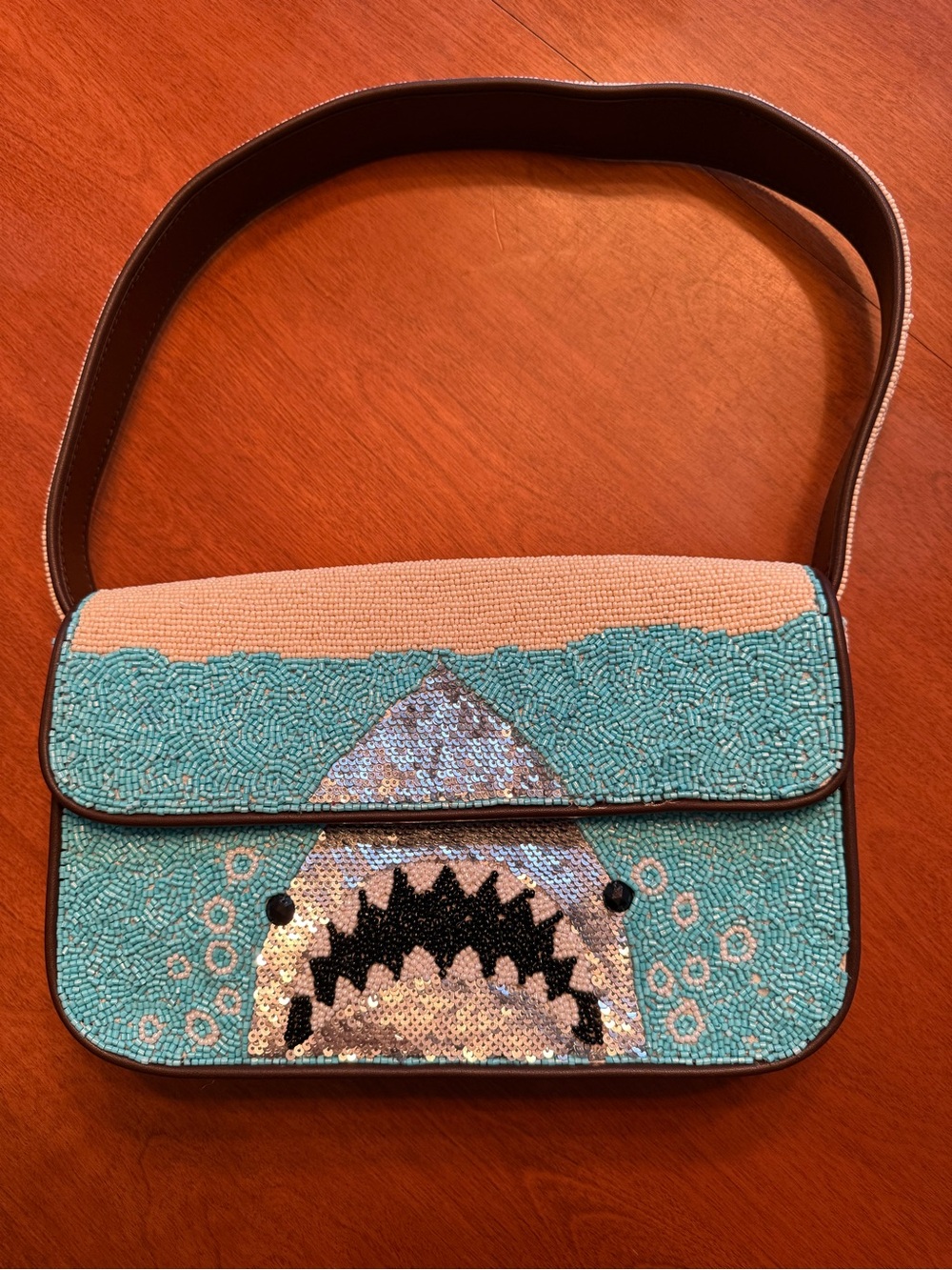 STAUD Shark Tommy Beaded Shoulder Bag - Picture 3 of 6